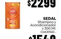 Diarco Sedal - shampoo y acondicionador x 300 ml. cód:20540 oferta