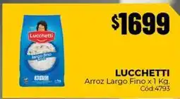 Diarco Lucchetti - arroz largo fino x 1 kg. cód:4793 oferta