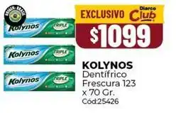 Diarco Kolynos - dentífrico frescura 123 oferta