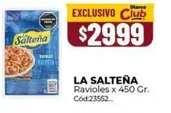 Diarco La salteña - ravioles x 450 gr. cód:23552 oferta