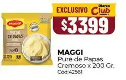 Diarco Maggi - puré de papas cremoso oferta