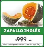 Jumbo Zapallo inglés oferta