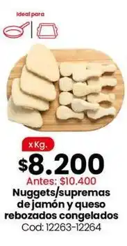 Coto Ideal - nuggets/supremas de jamón y queso rebozados congelados cod: 12263-12264 oferta