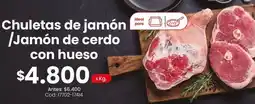 Coto Ideal - chuletas de jamón / jamón de cerdo con hueso oferta