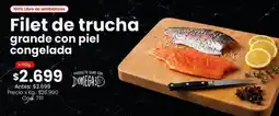 Coto Filet de trucha grande con piel congelada oferta