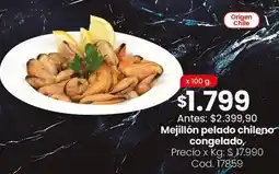 Coto Origen - mejillón pelado chileno congelado cod. 17859 oferta