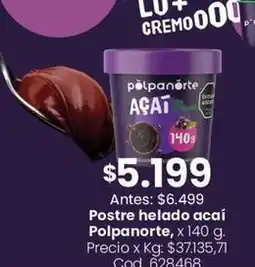 Coto Postre helado acaí oferta