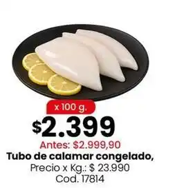 Coto Tubo de calamar congelado, cod. 17814 oferta