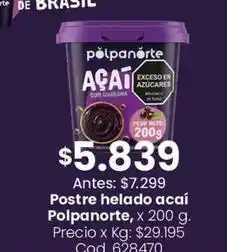 Coto Br - postre helado açaí oferta