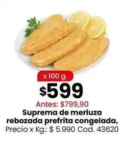 Coto Suprema de merluza rebozada prefrita congelada, cod. 43620 oferta