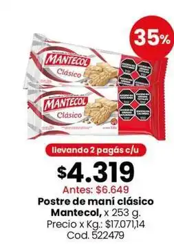 Coto Mantecol - postre de maní clásico oferta