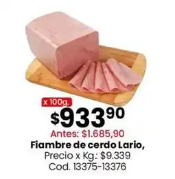 Coto Lario - fiambré de cerdo oferta