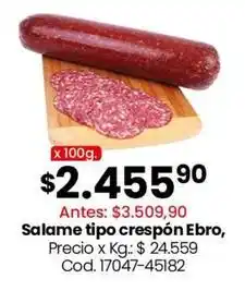 Coto Salame tipo crespón ebro, cod. 17047-45182 oferta