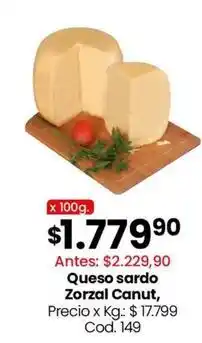 Coto Queso sardo oferta