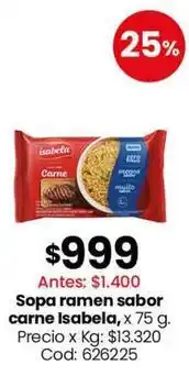 Coto Sopa ramen sabor carne oferta