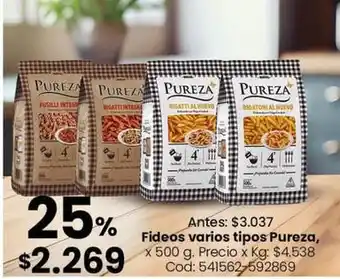 Pureza - fideos varios tipos