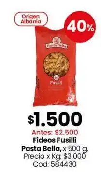 Coto Origen - fideos fusilli oferta