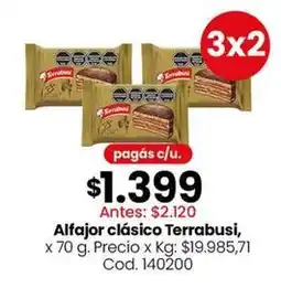 Coto Terrabusi - alfajor clásico oferta