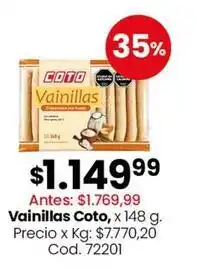 Coto Coto - vainillas oferta