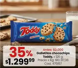 Coto Toddy - galletitas chocochips oferta