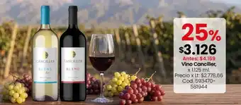 Canciller - vino , x 1125 ml