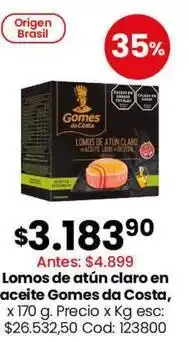 Coto Gomes da costa - lomos de atún claro oferta