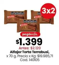Coto Terrabusi - alfajor torta oferta