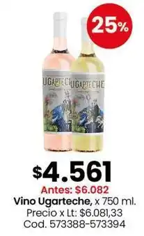 Coto Vino ugarteche, x 750 ml oferta