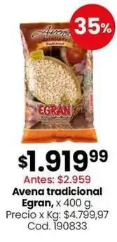 Coto Egran - avena tradicional , x 400 g. cod. 190833 oferta