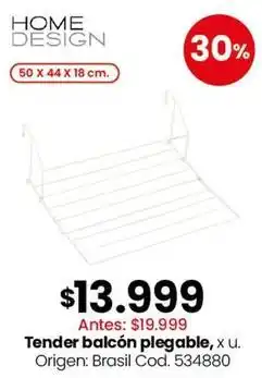 Coto Origen - tender balcón plegable oferta