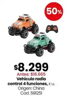 Coto Origen - vehículo radio control 4 funciones oferta