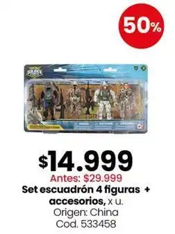 Coto Origen - set escuadrón 4 figuras + accesorios oferta