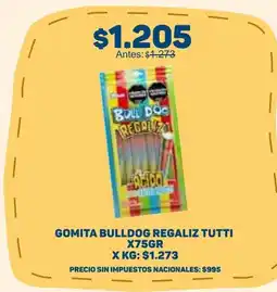 Makro Bulldog gomita regaliz tutti oferta