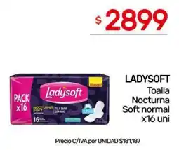 Nini Mayorista Ladysoft toalla nocturna soft normal oferta
