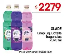 Nini Mayorista Glade limp.liqu. botella fragancias oferta