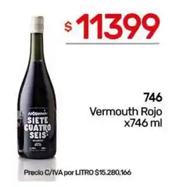 Nini Mayorista Siete cuatro seis vermouth rojo oferta