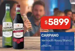 Nini Mayorista Carpano Vermouth Rosso/Bianco oferta