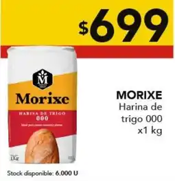 Nini Mayorista Morixe harina de trigo 000 oferta