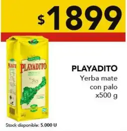 Nini Mayorista Playadito yerba mate con palo oferta