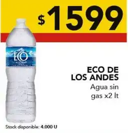 Nini Mayorista Eco de los andes agua sin gas oferta