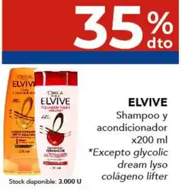 Nini Mayorista Elvive shampoo y acondicionador oferta