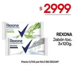 Nini Mayorista Rexona jabón toc. oferta