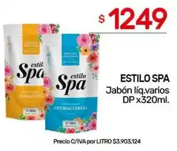 Nini Mayorista Estilo spa jabón líq.varios oferta