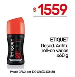 Nini Mayorista Etiquet desod. antitr. roll-on varios oferta