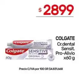 Nini Mayorista Colgate sensitive pro alivio original oferta