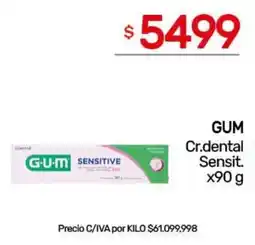 Nini Mayorista Gum crema dental sensitiva oferta