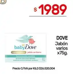 Nini Mayorista Dove jabón varios oferta