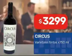 Nini Mayorista Circus varietales tintos oferta