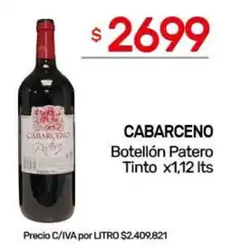 Nini Mayorista Cabarceno botellón patero tinto oferta