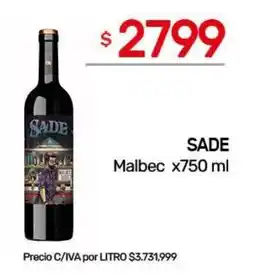 Nini Mayorista Sade malbec oferta